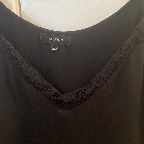 Babaton black camisole with lace lining on the top - Picture 2 of 2